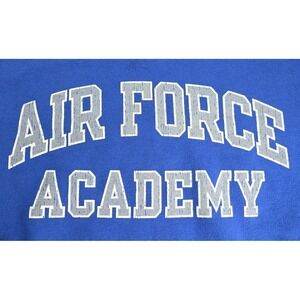 CHAMPION AUTHENTIC ATHLETIC APPAREL HOODIE AIR FORCE ACADEMY BLUE SMALL